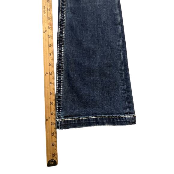 Miss Me Jeans Women’s Size 28 Mid Rise Bootcut Longhorn Skull Embroidered Bling - Picture 10 of 10